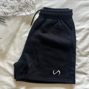 TLF Reset Fleece Oversized Black Shorts (S)